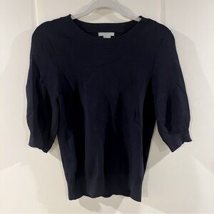 Navy Mid-length sleeve sweater